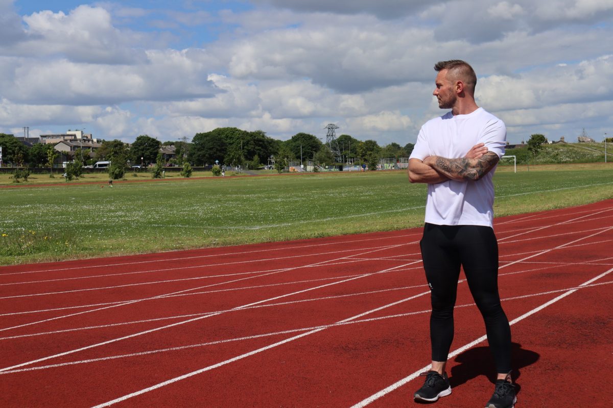 Jason Cafferkey at running track