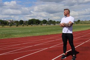 Jason Cafferkey at running track