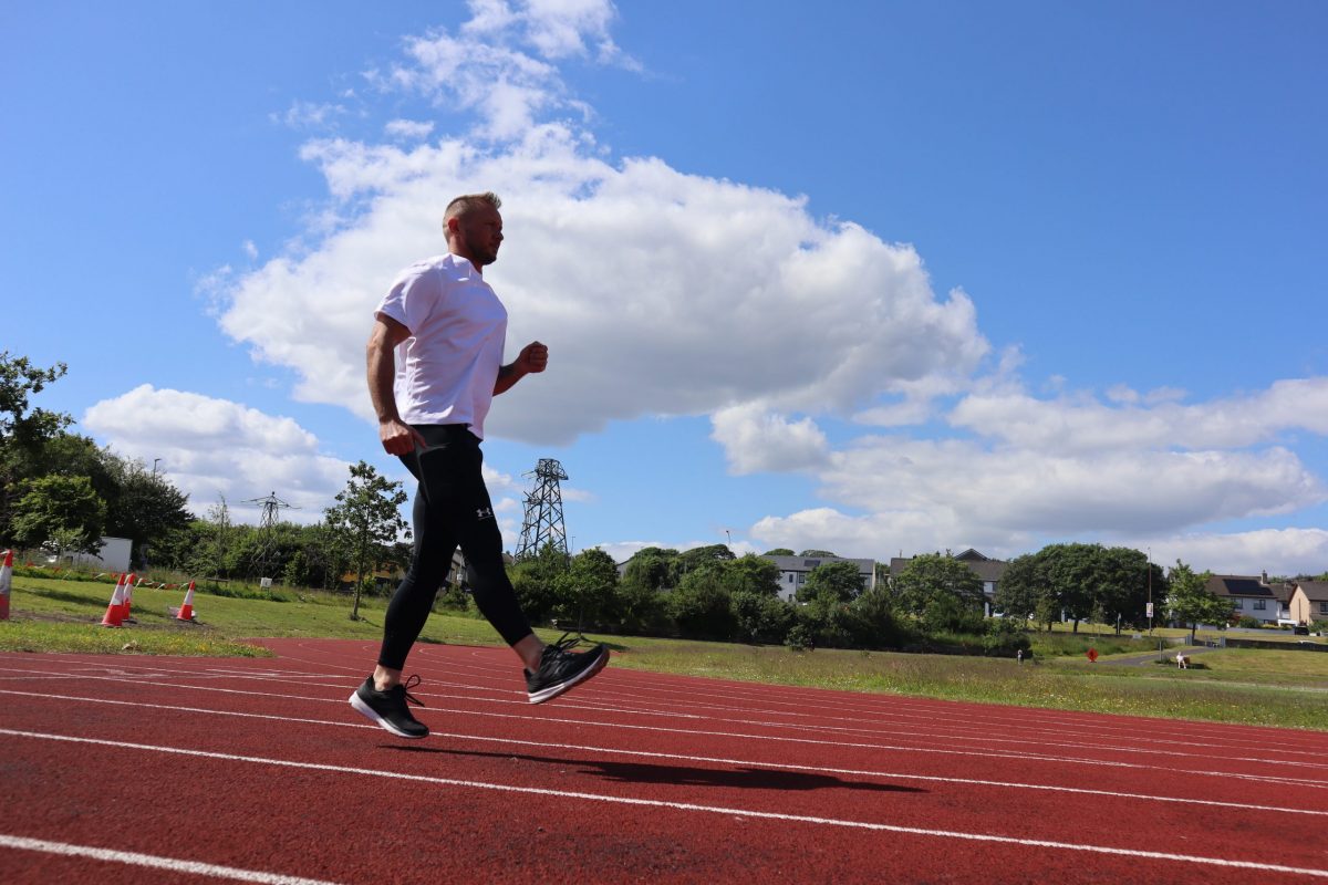 Jason Cafferkey Speed Development and Running Coach at the running track in Ireland
