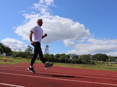 Jason Cafferkey Speed Development and Running Coach at the running track in Ireland