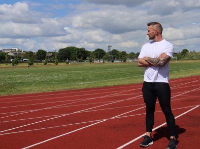 Jason Cafferkey at running track